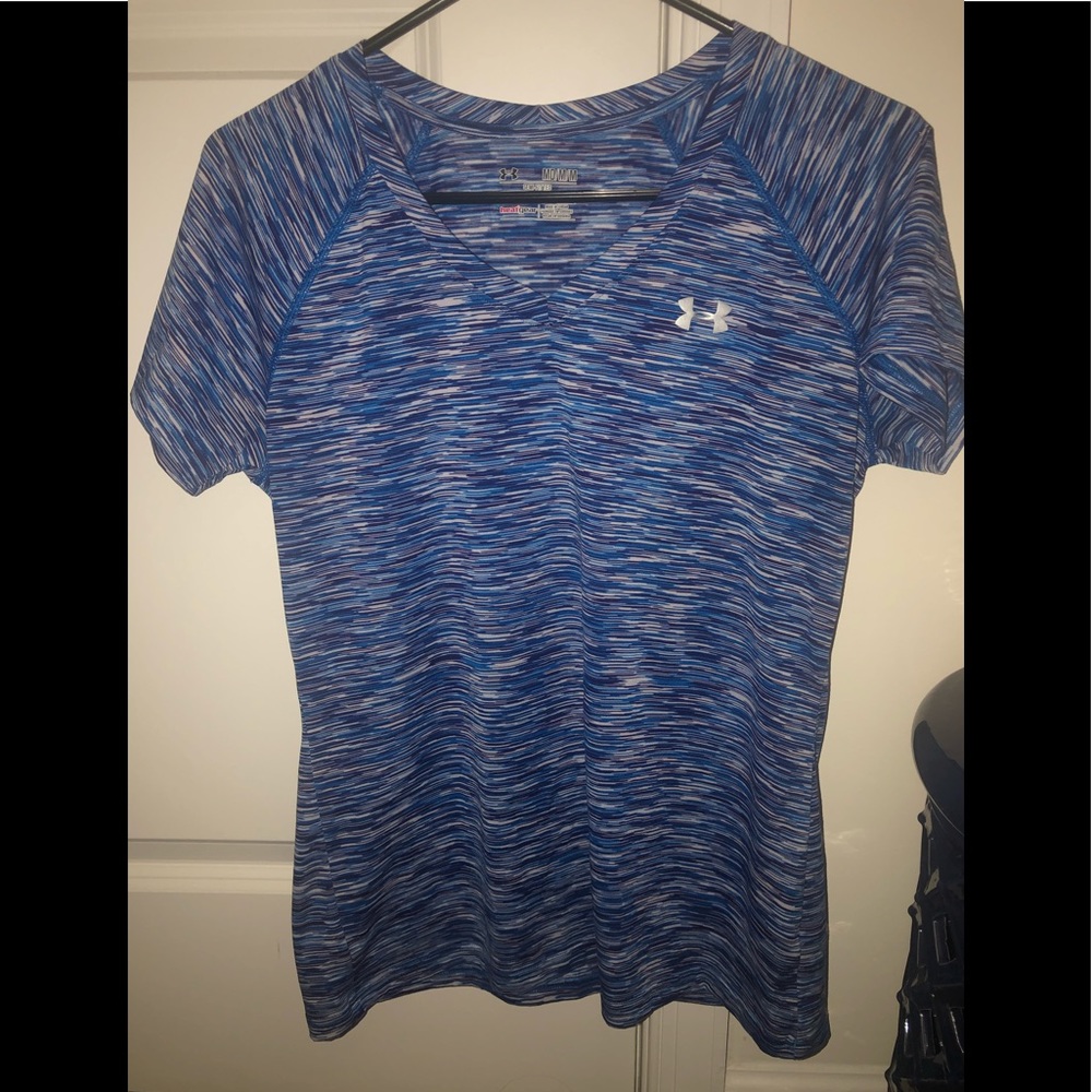Under Armour Semi-Fitted HeatGear Blue Tee